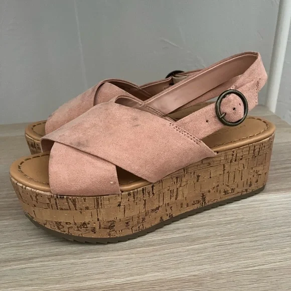 American Eagle Outfitters Pink Platform Sandals - Picture 4 of 5